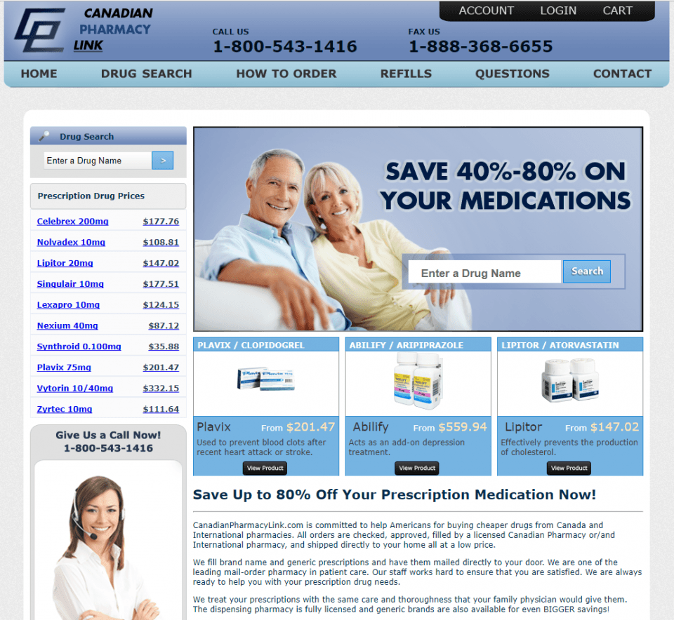 Canadianpharmacylink.com Review – Online Pharmacy with Poor Support Team